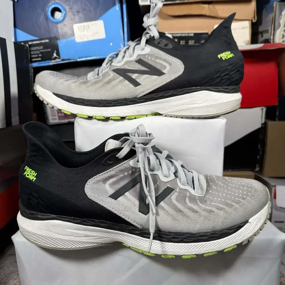 New Balance Fresh Foam 860v11 Light Aluminum Black Energy Lime Men's Running Sho